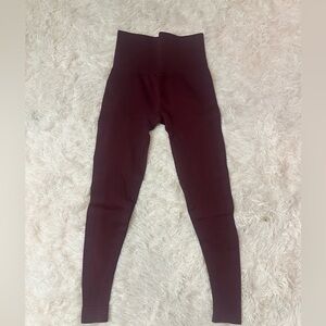 burgundy Set Active sculptflex leggings